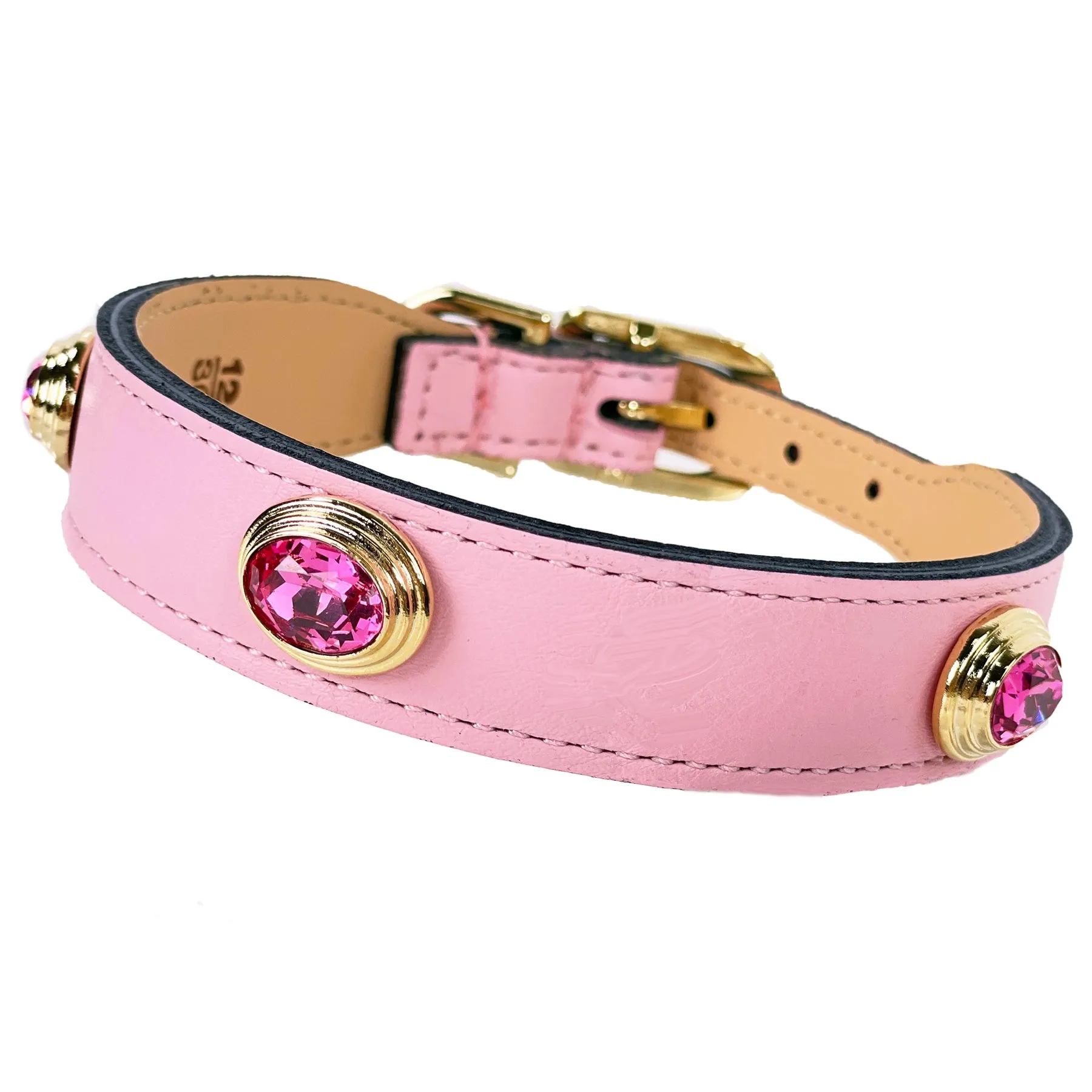 Royal Dog Collar in Sweet Pink & Gold