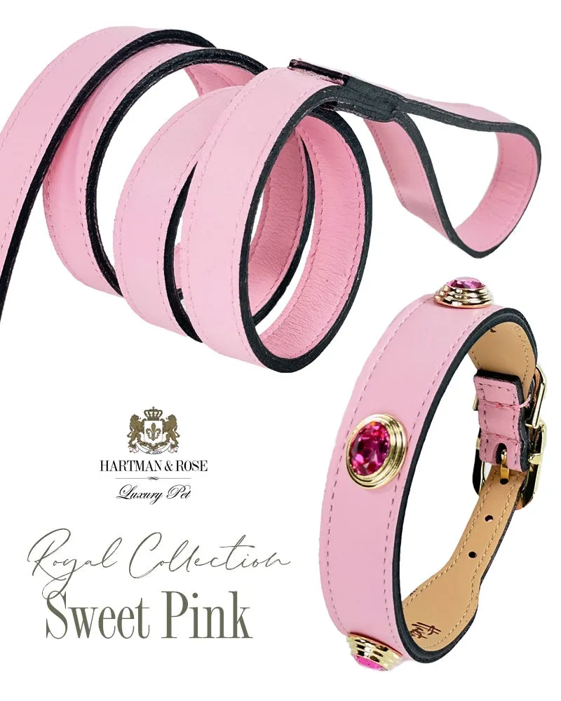 Royal Dog Collar in Sweet Pink & Gold