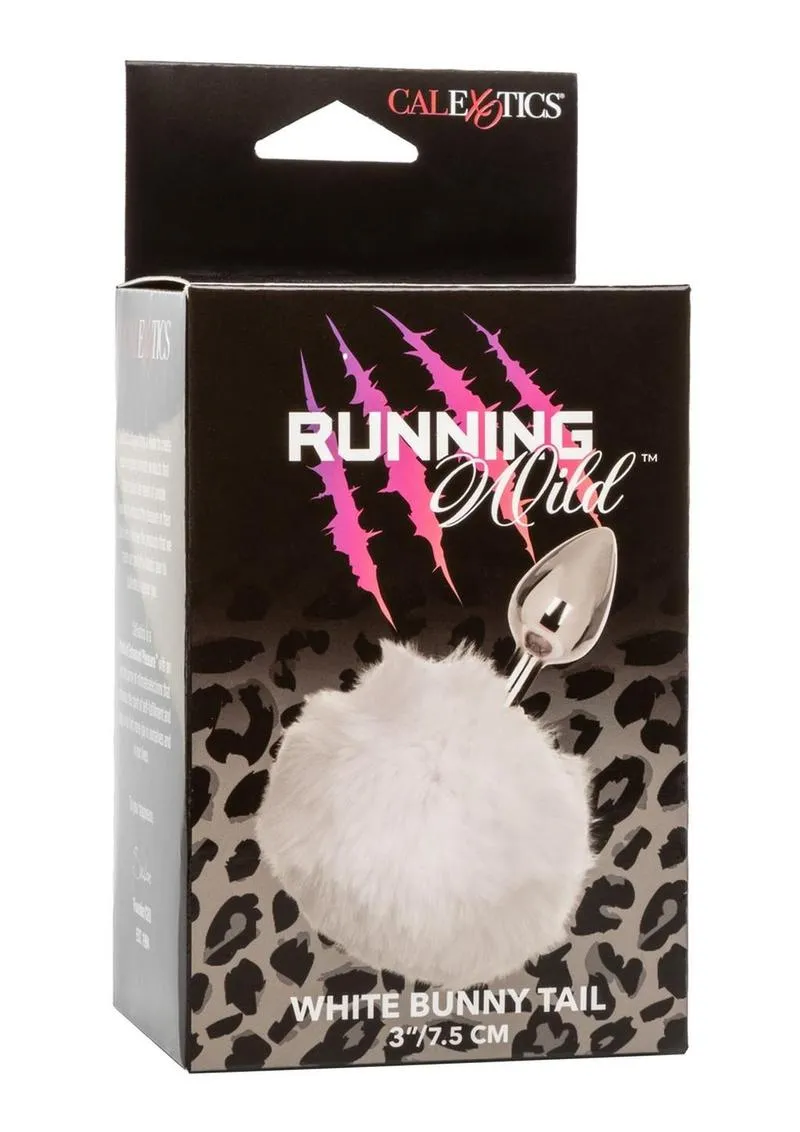 Running Wild Faux Fur Bunny Tail and Metallic Anal Plug