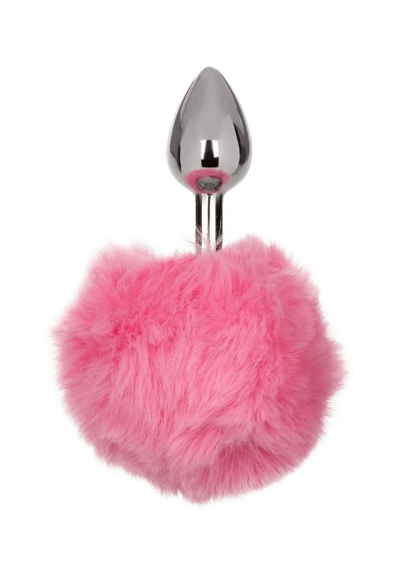 Running Wild Faux Fur Bunny Tail and Metallic Anal Plug