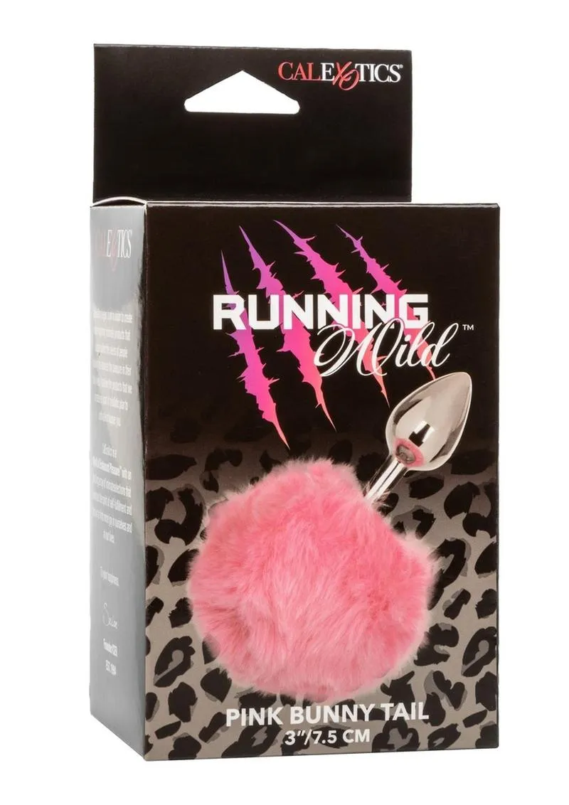 Running Wild Faux Fur Bunny Tail and Metallic Anal Plug