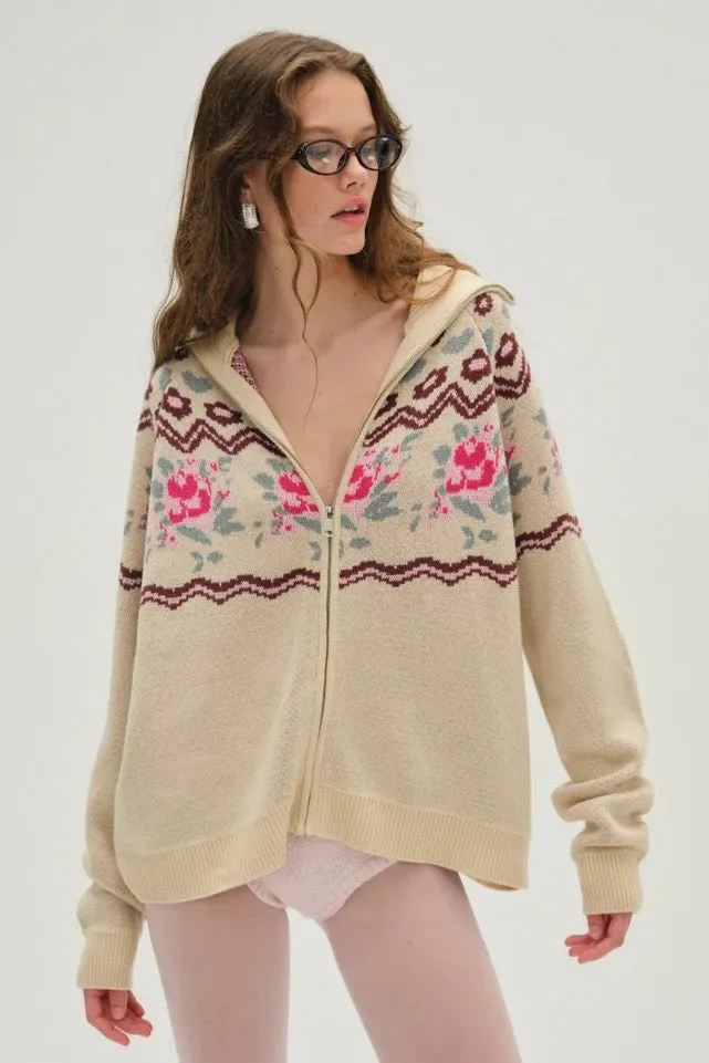 Ski Lodge Zip-Up Sweater