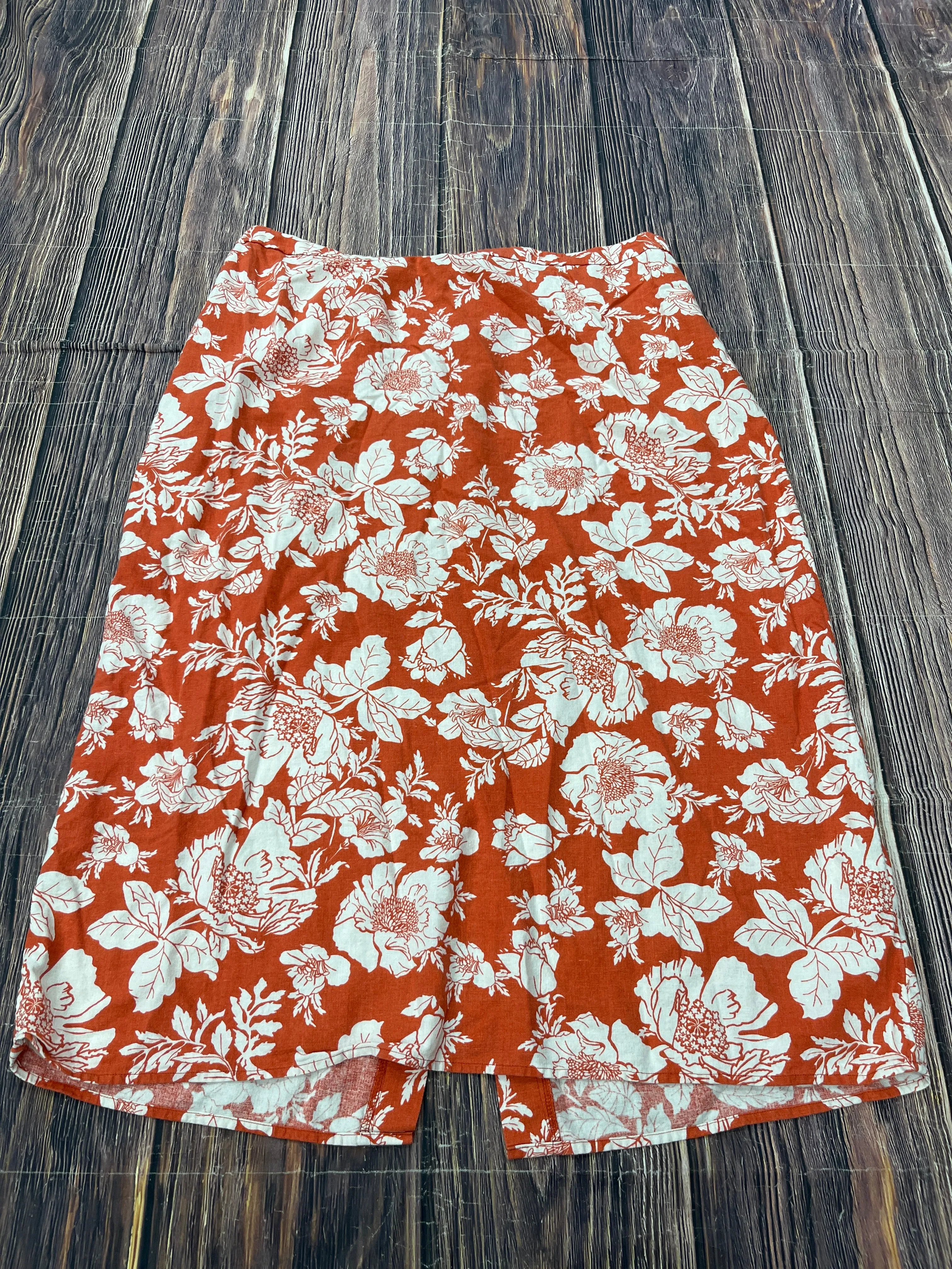 Skirt Maxi By Old Navy In Orange, Size: 2x