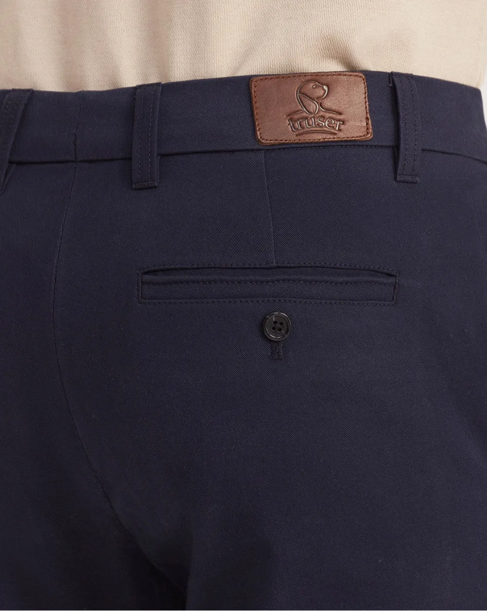 Slim Fit Luxe Chinos - Navy