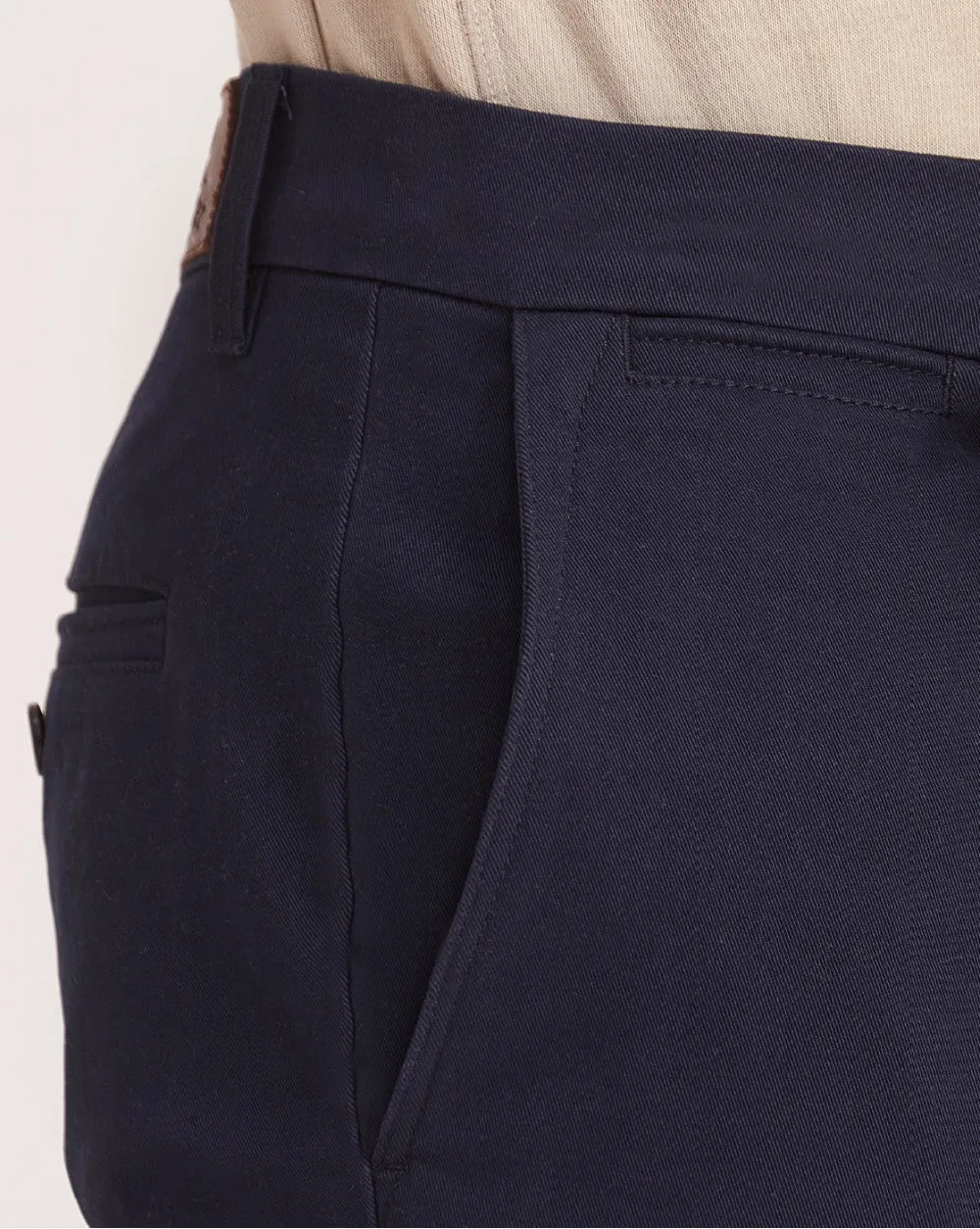 Slim Fit Luxe Chinos - Navy