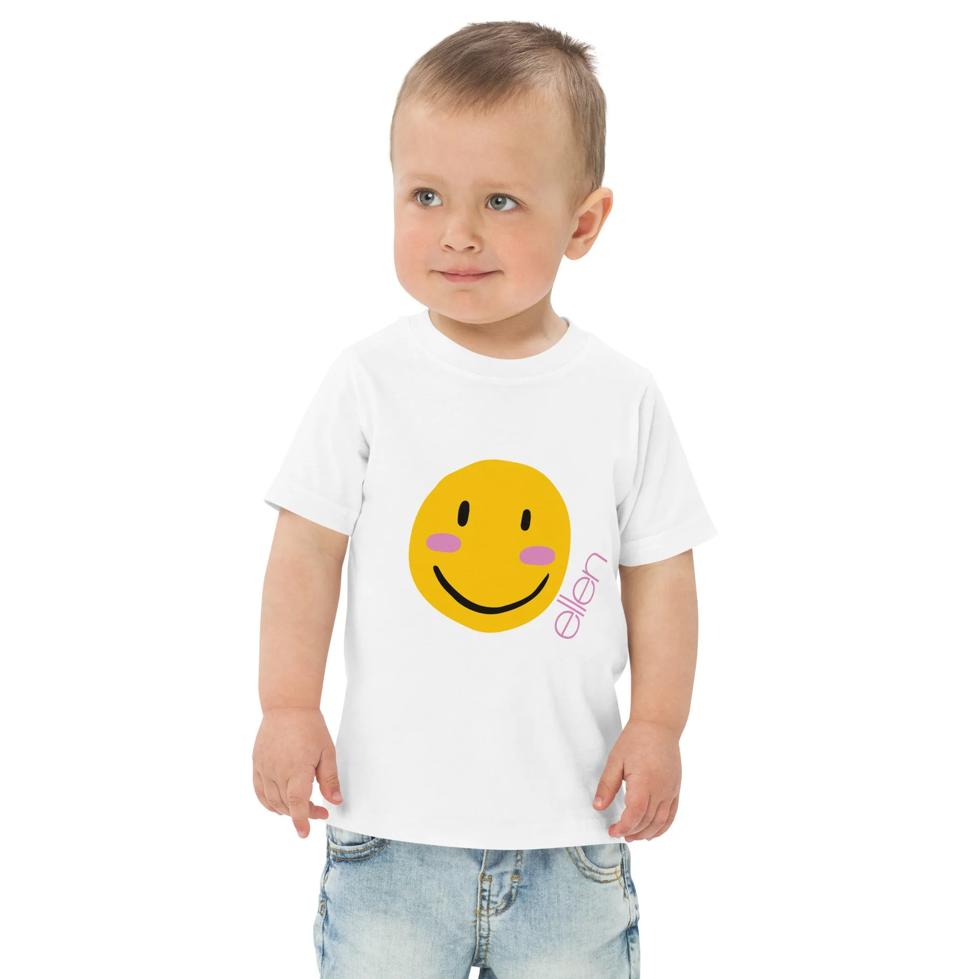 Smile Toddler Tee- White