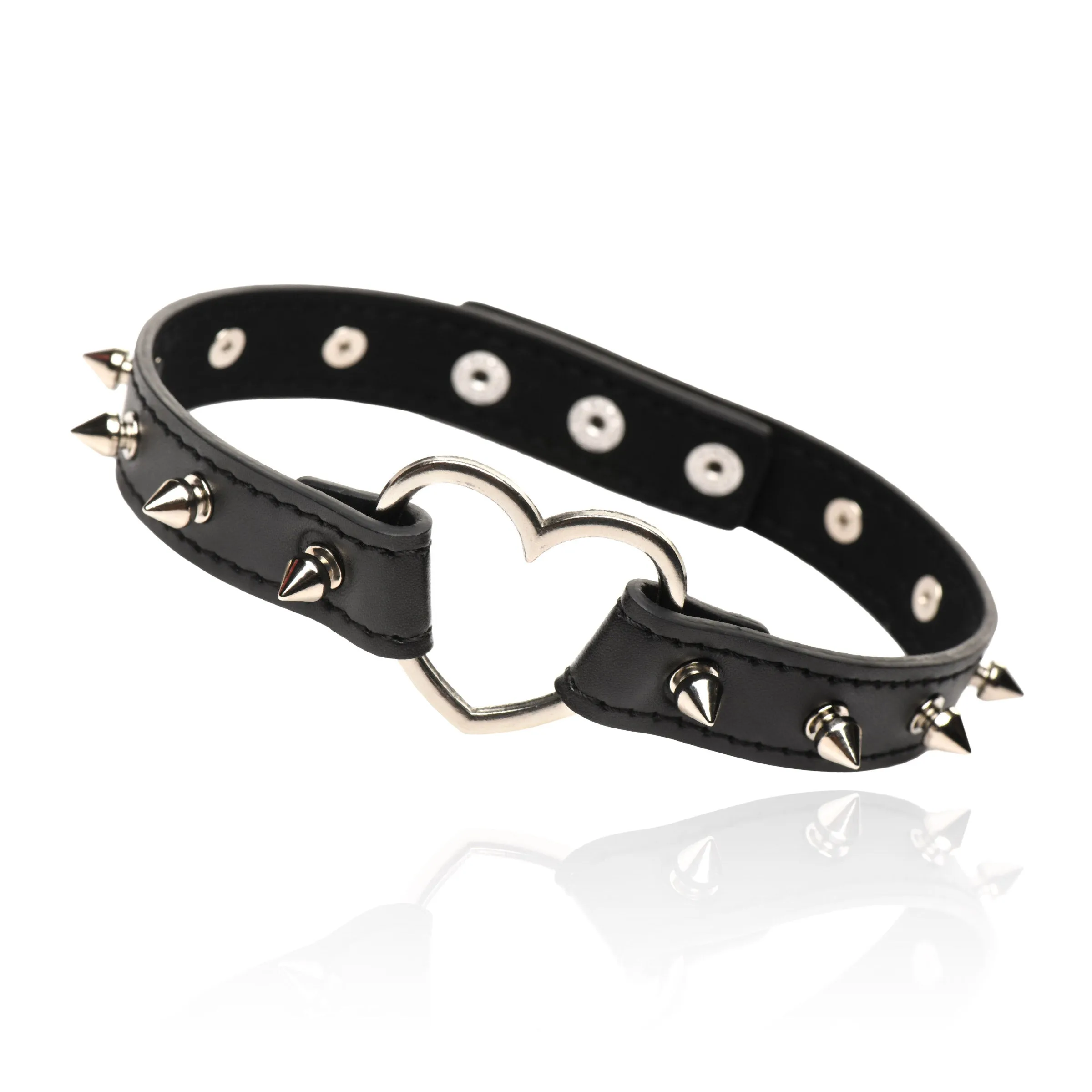 Spiked Heart Choker