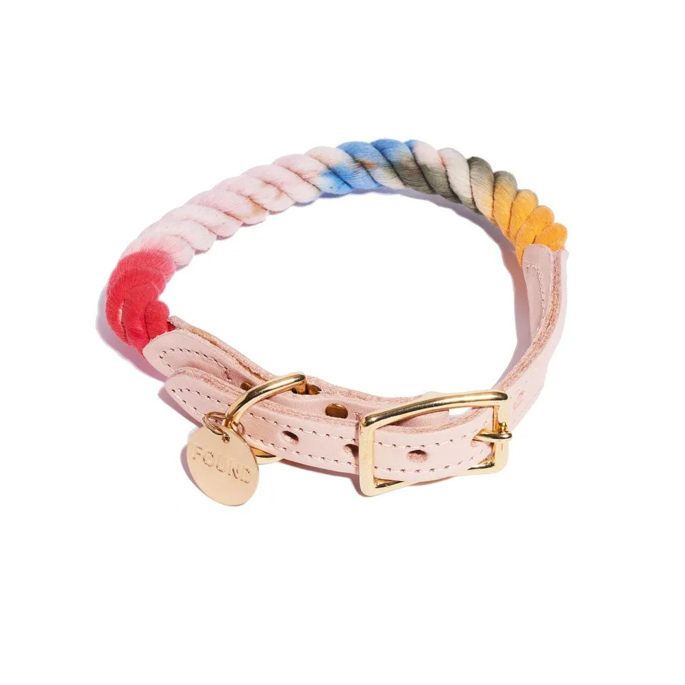 The Henri Ombre Cotton Rope Cat & Dog Collar