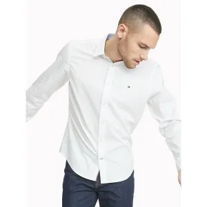 TOMMY HILFIGER CUSTOM FIT ESSENTIAL STRETCH SHIRT Bright White