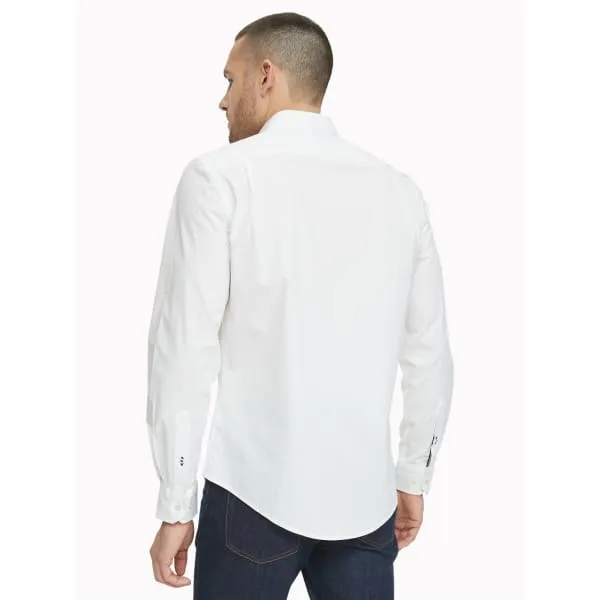 TOMMY HILFIGER CUSTOM FIT ESSENTIAL STRETCH SHIRT Bright White