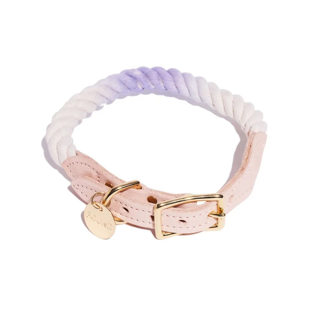 Wisteria Ombre Cotton Rope Cat & Dog Collar