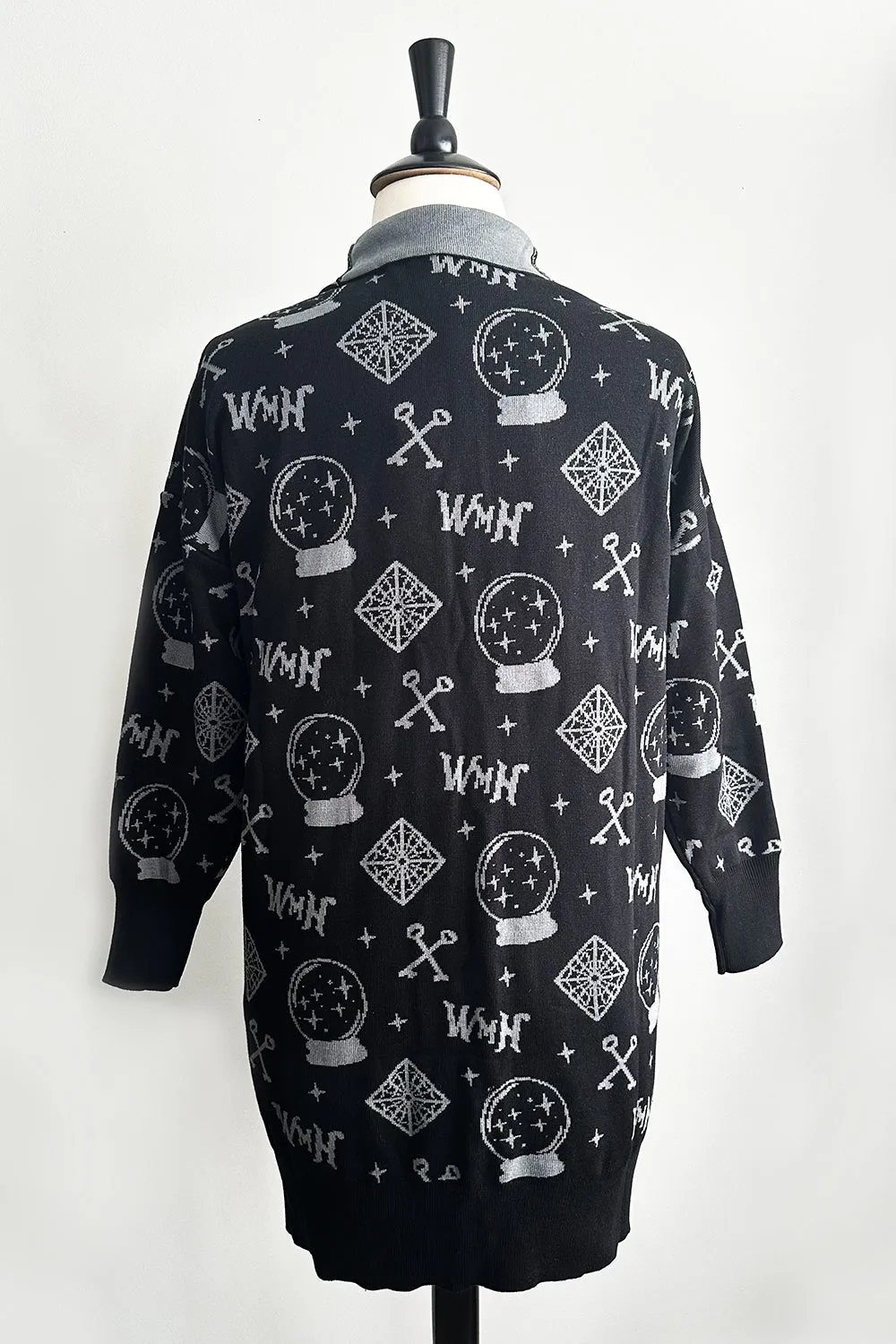 WMH Mystical Cardigan Black with Grey Details