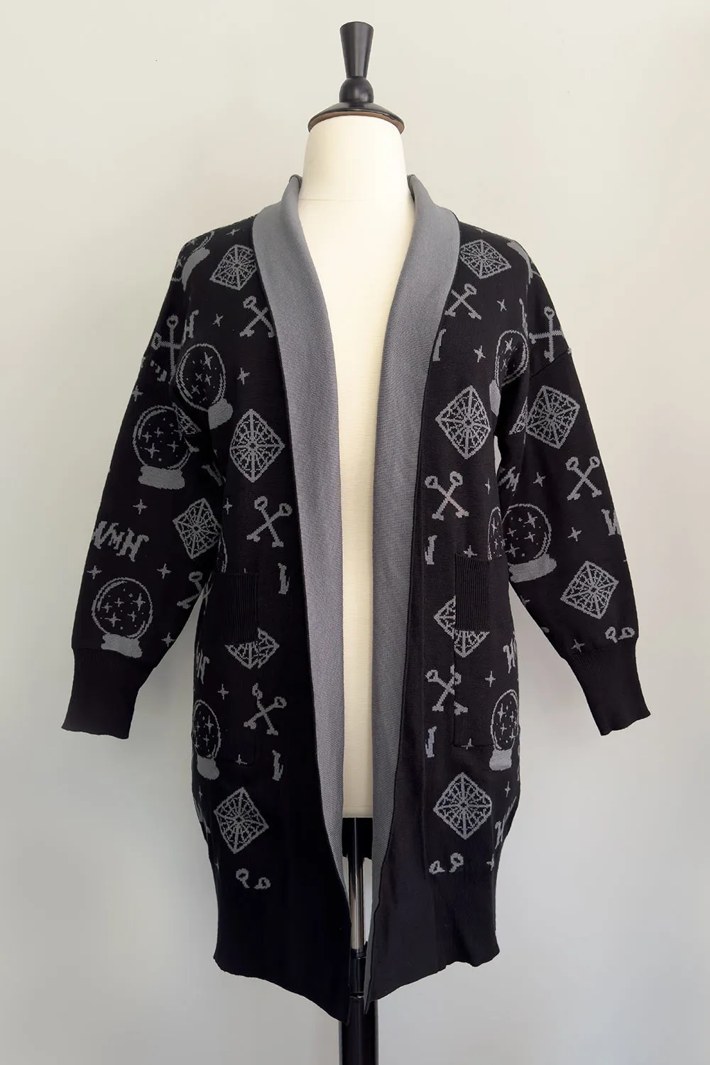 WMH Mystical Cardigan Black with Grey Details