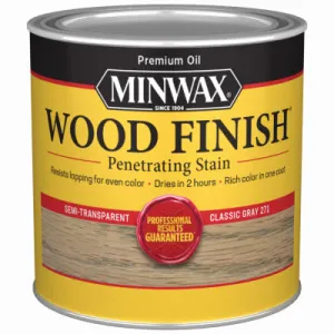 Wood Finish Semi-Transparent HALF PINT - CLASSIC GREY