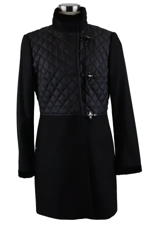 Wool/Poly Quilted Dress Coat