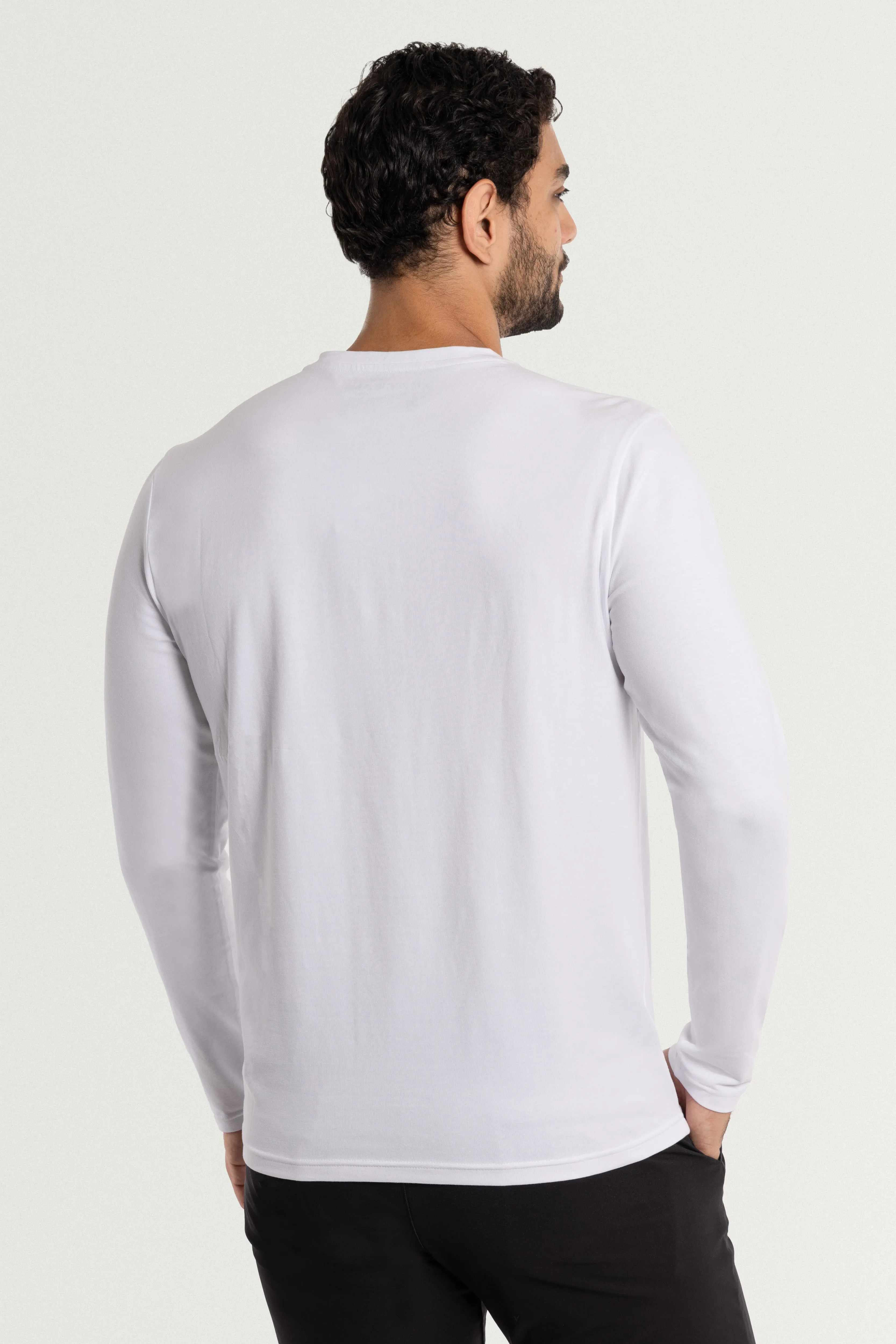 X RAY Men's Classic Long Sleeve Henley T-Shirt