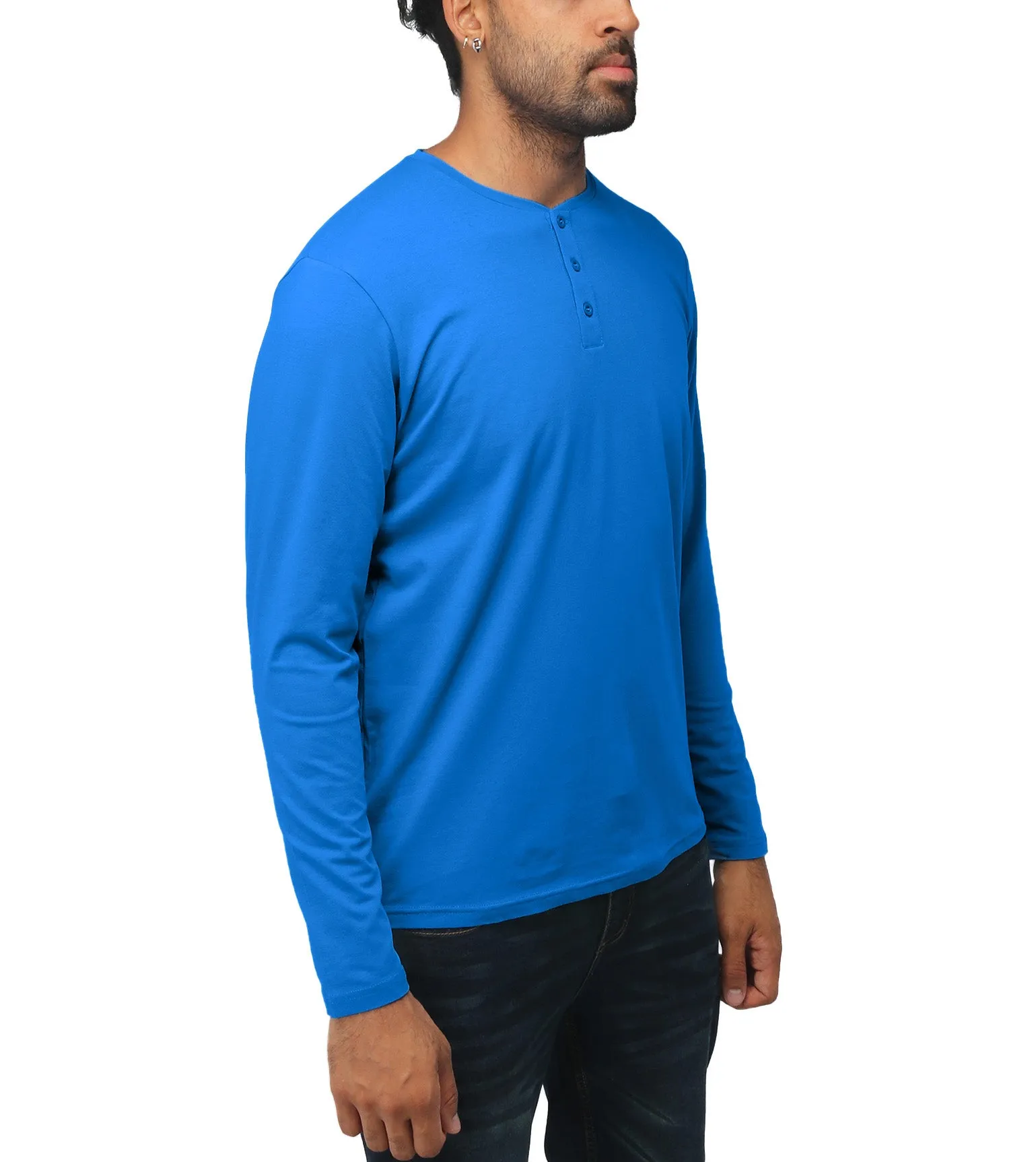 X RAY Men's Classic Long Sleeve Henley T-Shirt