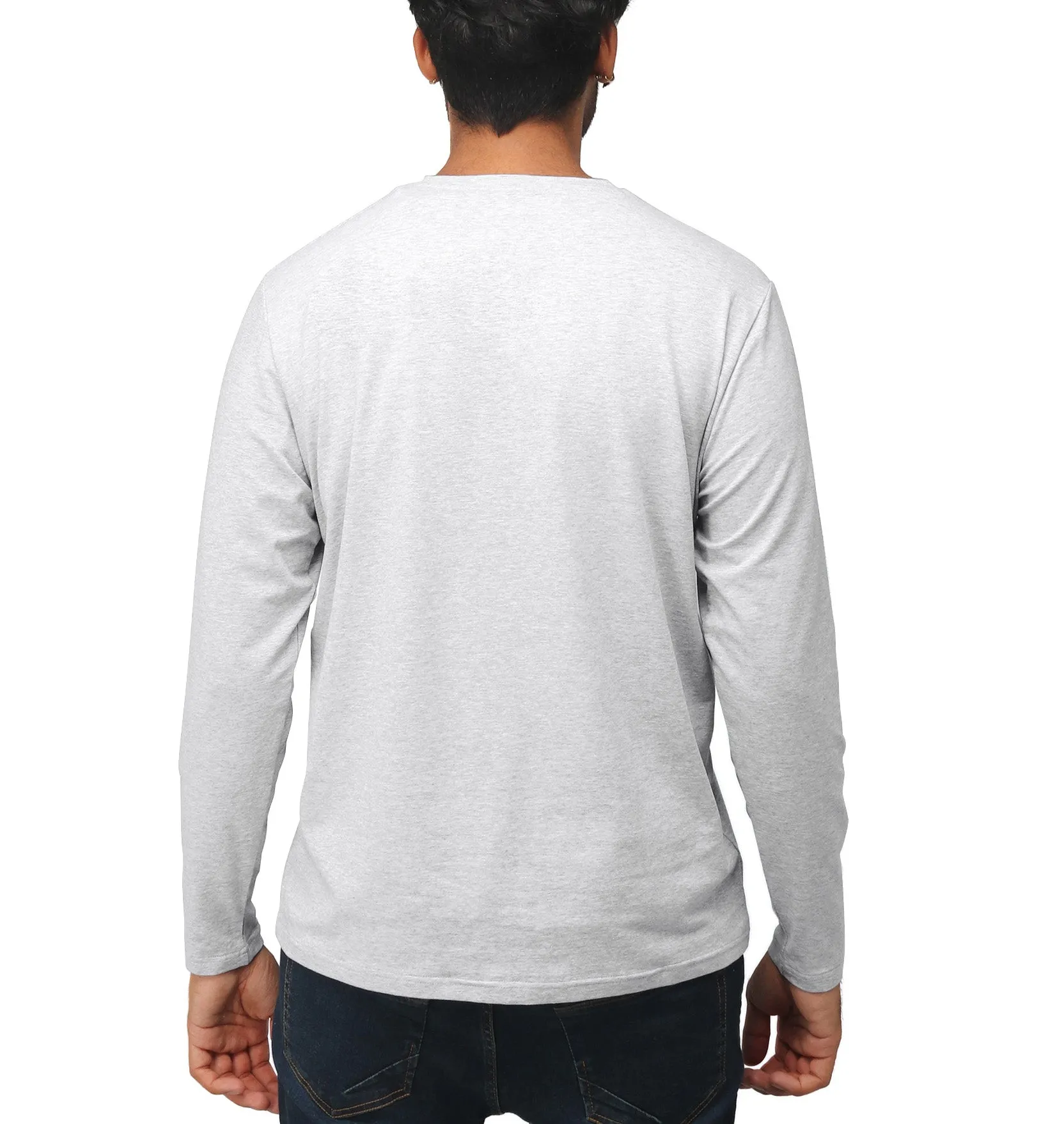 X RAY Men's Classic Long Sleeve Henley T-Shirt